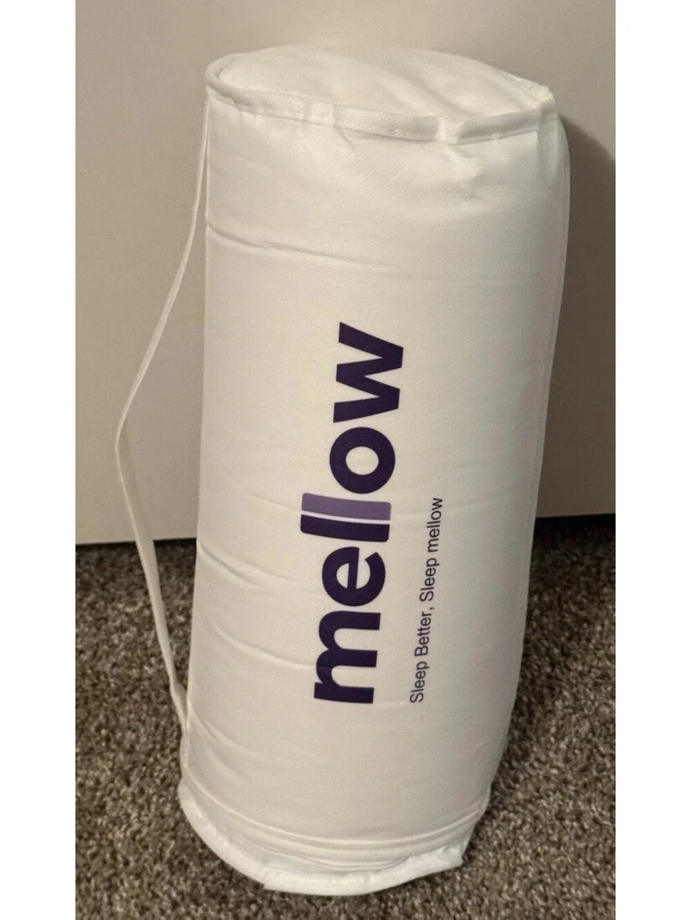 Mellow CloudAlign Pillow White Ergonomic Memory Foam Neck Support Cooling NWOT